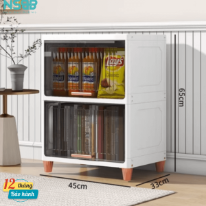 Hệ thống cánh trượt linh hoạt dễ điều chỉnh kết hợp màu trong suốt cho phép dễ dàng tìm kiếm được đồ trong tủ một cách thuận tiện