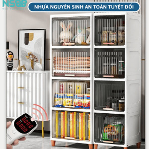 Tủ nhựa cánh trượt trong suốt Pakey được thiết kế với cơ chế cánh trượt giúp tiết kiệm không gian khi mở và đóng cửa