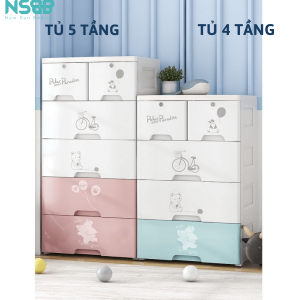 Tủ nhựa Pakey có hai phân loại chính: 4 tầng và 5 tầng