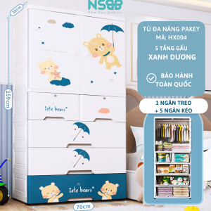 ủ nhựa Pakey với đa dạng phân loại từ 3 đến 5 tầng với đặc điểm nổi bật là khoang treo đồ rộng rãi, sức chứa đồ lớn