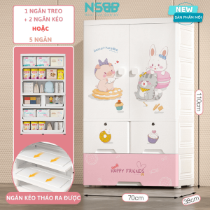 Bề mặt tủ mịn nhẵn, không bám bẩn bám bụi, dễ dàng vệ sinh và mới lâu đến tận 10 năm