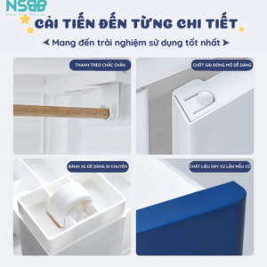Sản phẩm được làm từ chất liệu nhựa PP và nhựa ABS cao cấp