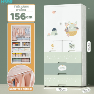 Cánh mở linh hoạt cho việc lưu trữ đồ lớn, trong khi ngăn kéo hữu ích cho việc tổ chức các món đồ nhỏ và quản lý không gian hiệu quả