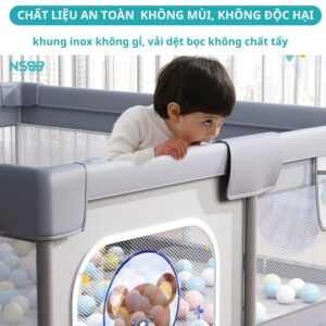 Quây cũi vải cho bé, quây bóng cho bé K1