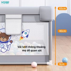 Quây cũi vải cho bé, quây bóng cho bé K1