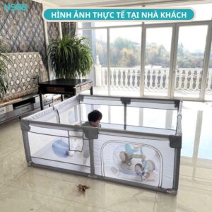 Quây cũi vải cho bé, quây bóng cho bé K1