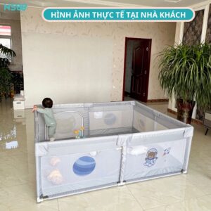 Quây cũi vải cho bé, quây bóng cho bé K1