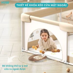 Quây cũi vải cho bé, quây bóng cho bé K1