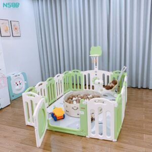 Quây nhựa gấp gọn Pakey ếch xanh