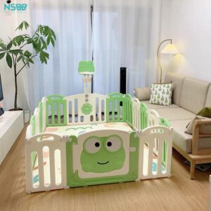 Quây nhựa gấp gọn Pakey ếch xanh