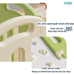 Quây nhựa gấp gọn Pakey ếch xanh