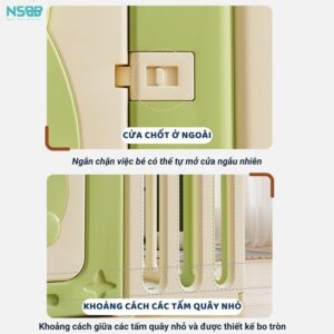 Quây nhựa gấp gọn Pakey ếch xanh