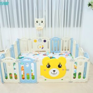 Quây cũi nhựa gấp gọn Pakey gấu NC01