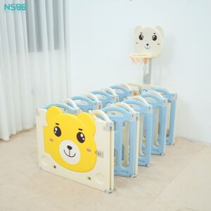 Quây cũi nhựa gấp gọn Pakey gấu NC01