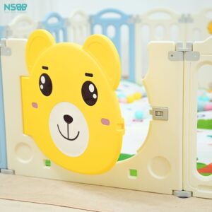 Quây cũi nhựa gấp gọn Pakey gấu NC01