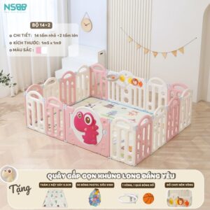 Quây nhựa gấp gọn Pakey khủng long