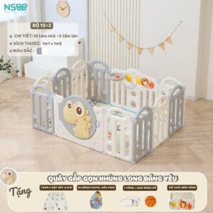 Quây nhựa gấp gọn Pakey khủng long