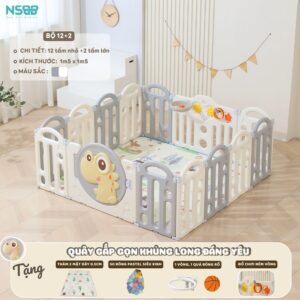 Quây nhựa gấp gọn Pakey khủng long