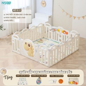 Quây nhựa gấp gọn Pakey khủng long