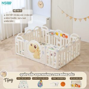 Quây nhựa gấp gọn Pakey khủng long