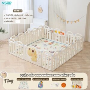 Quây nhựa gấp gọn Pakey khủng long