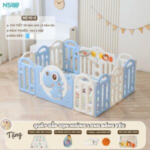 Quây nhựa gấp gọn Pakey khủng long