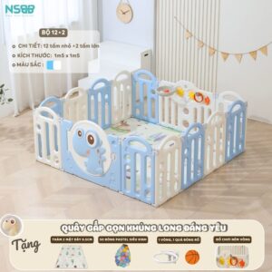 Quây nhựa gấp gọn Pakey khủng long