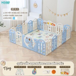 Quây nhựa gấp gọn Pakey khủng long