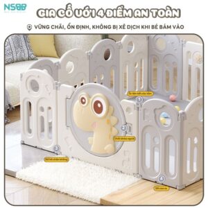 Quây nhựa gấp gọn Pakey khủng long