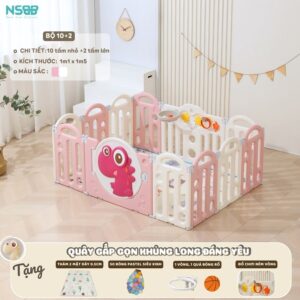 Quây nhựa gấp gọn Pakey khủng long