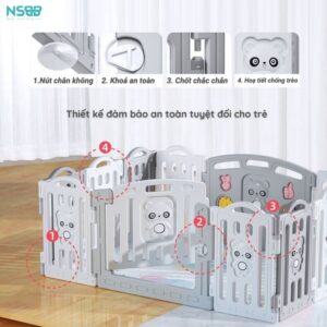 Quây cũi nhựa tháo lắp Little Bear