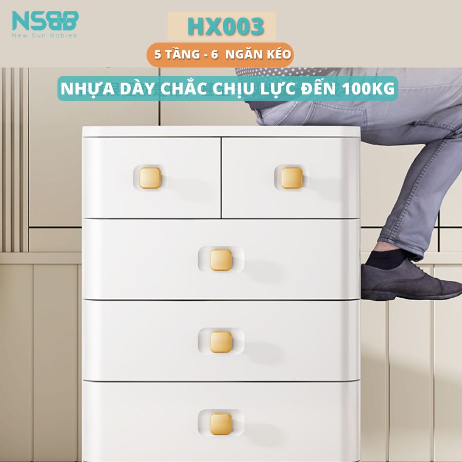 Tủ nhựa 5 tầng dạng ngăn kéo HX003