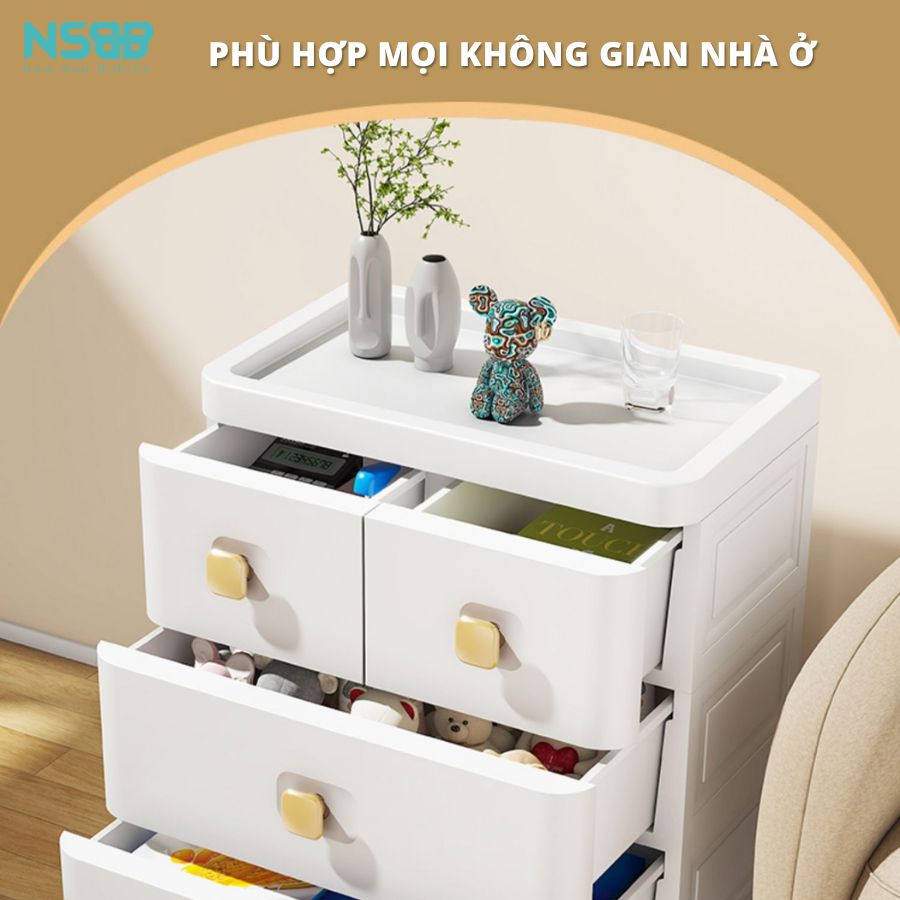 Tủ nhựa 5 tầng dạng ngăn kéo HX003