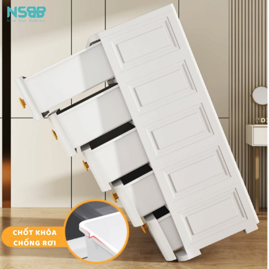 Tủ nhựa 5 tầng dạng ngăn kéo HX003