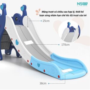 Cầu trượt cho bé Pakey voi cao cấp