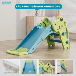 Cầu trượt đơn khủng long KS01