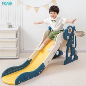 Cầu trượt gấp gọn họa tiết khủng long KS02