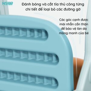 Cầu trượt xích đu cho bé Pakey tên lửa kèm bộ bóng r