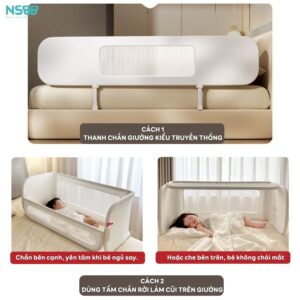 Thanh chắn giường đa năng gấp gọn Pakey