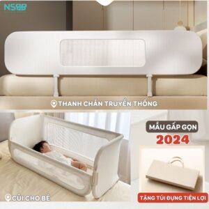 Thanh chắn giường đa năng gấp gọn Pakey