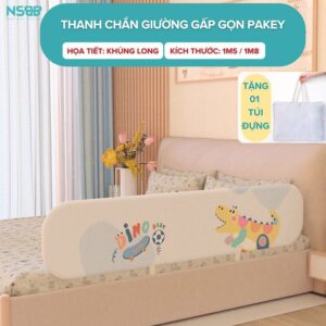 Thanh chắn giường gấp gọn Pakey mẫu mới nhất 2024