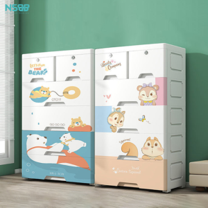 Tủ nhựa cho bé ngăn kéo xinh xắn BG001