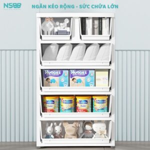 Tủ nhựa cho bé, tủ quần áo cho bé cao cấp, nhập khẩu BG002