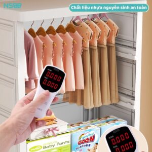 Tủ quần áo cho bé bằng nhựa khung kim loại chắc chắn BG004