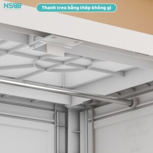 Tủ quần áo cho bé bằng nhựa khung kim loại chắc chắn BG004