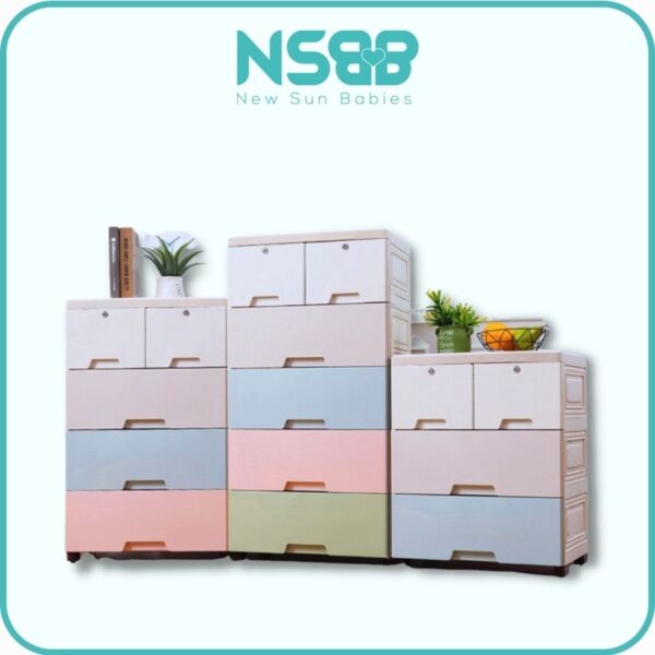 Tủ nhựa ngăn kéo đựng đồ cho bé Pakey SK001