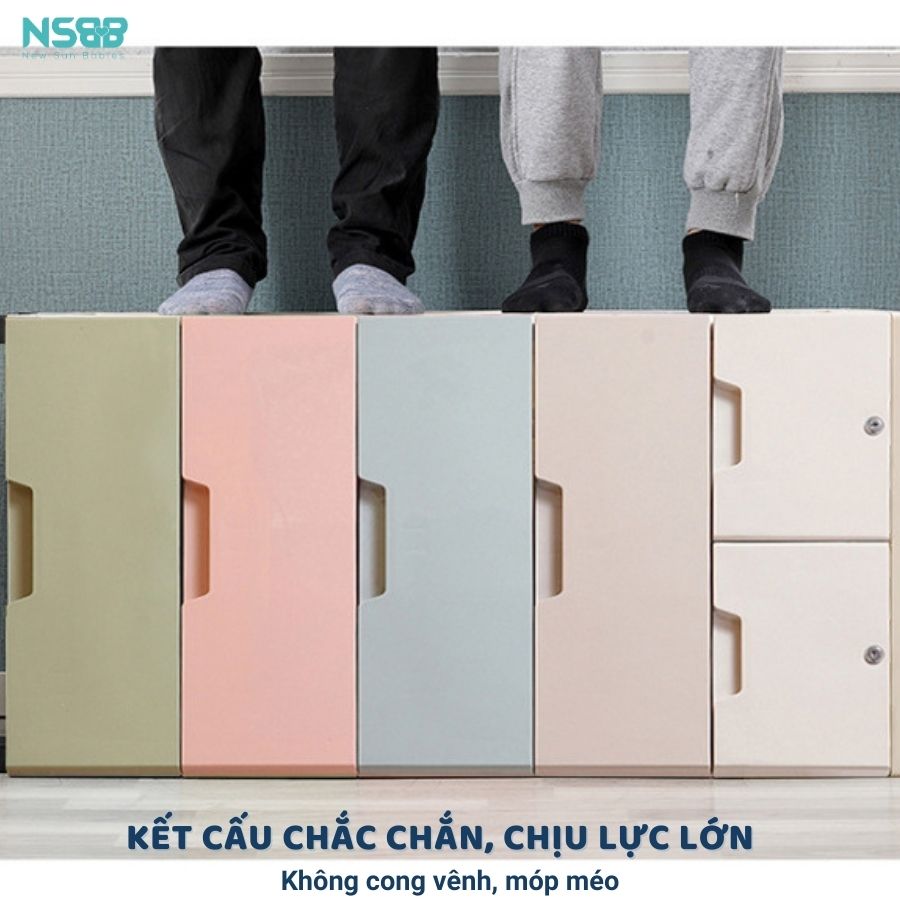 Tủ nhựa ngăn kéo đựng đồ cho bé Pakey SK001