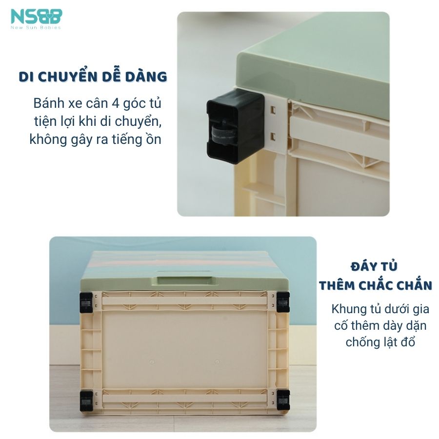 Tủ nhựa ngăn kéo đựng đồ cho bé Pakey SK001