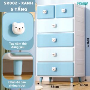 Tủ nhựa cho bé Pakey SK002