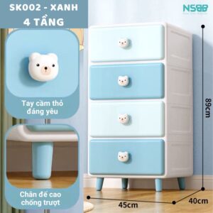 Tủ nhựa cho bé Pakey SK002